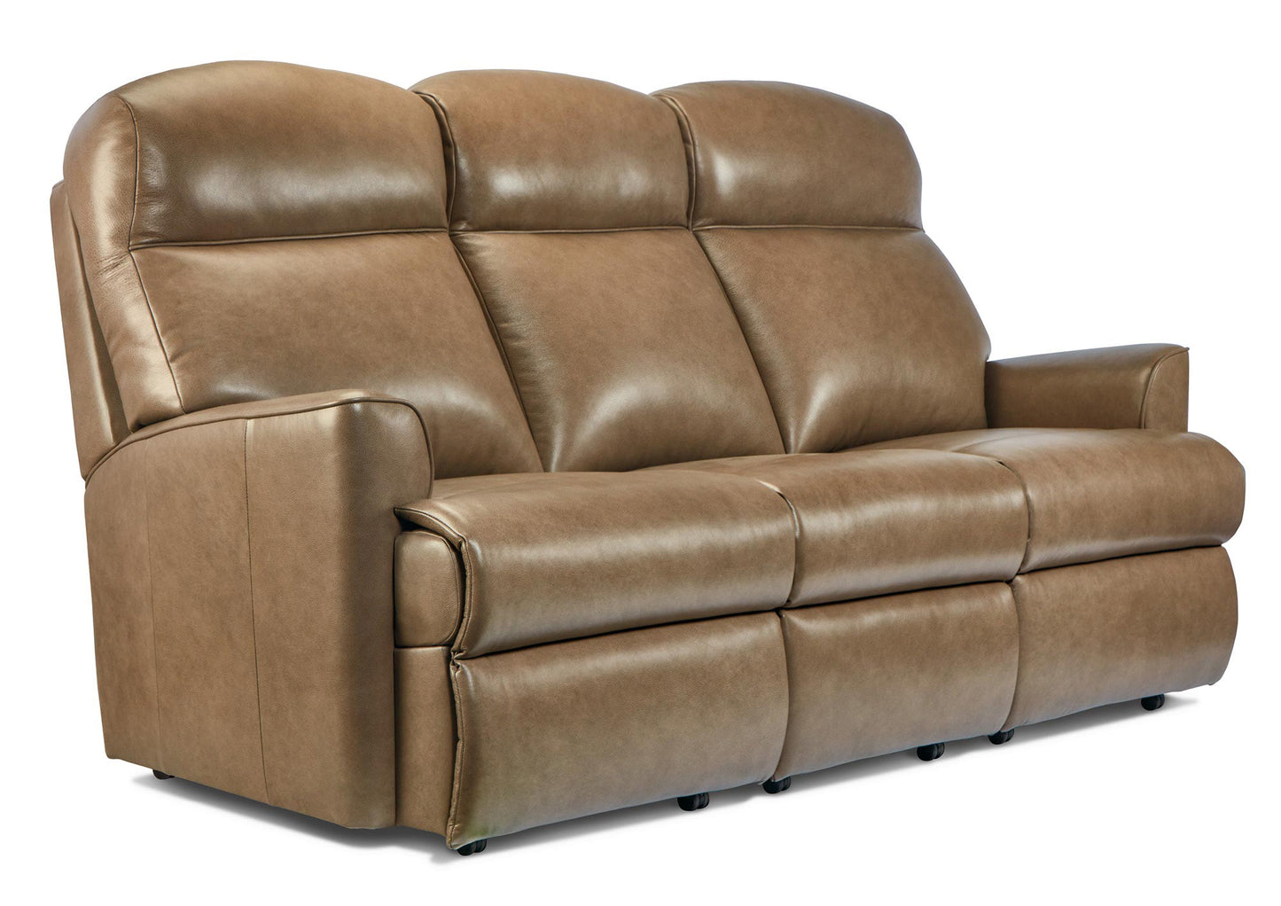 Sherborne Harrow Three Seater Electric Reclining Leather Sofa