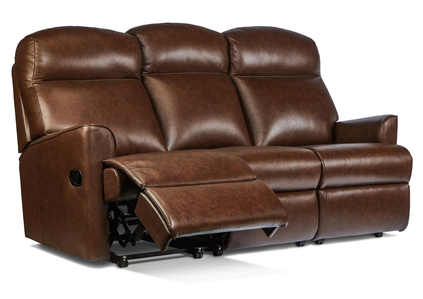 Sherborne Harrow Three Seater Electric Reclining Leather Sofa