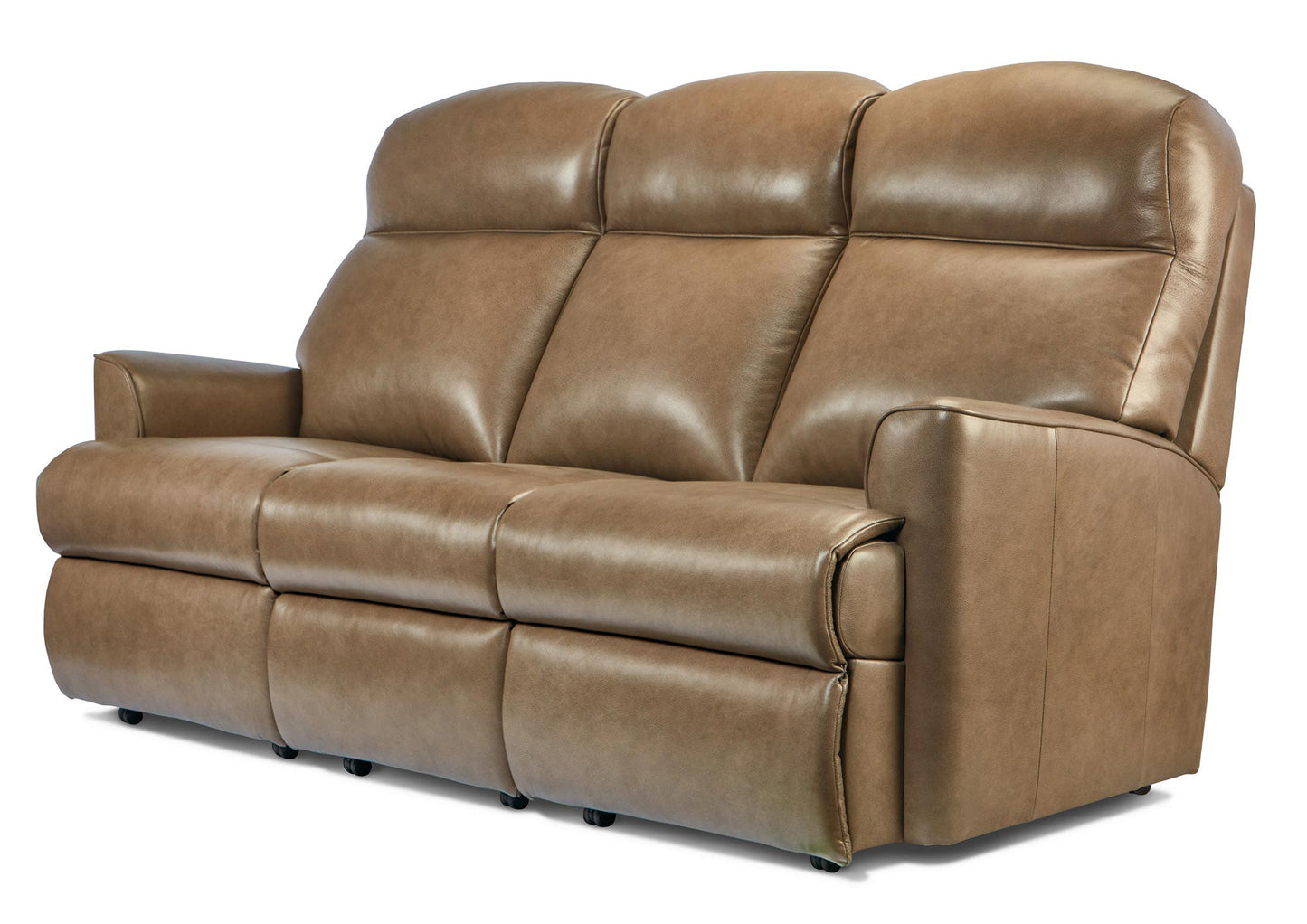 Sherborne Harrow Three Seater Electric Reclining Leather Sofa