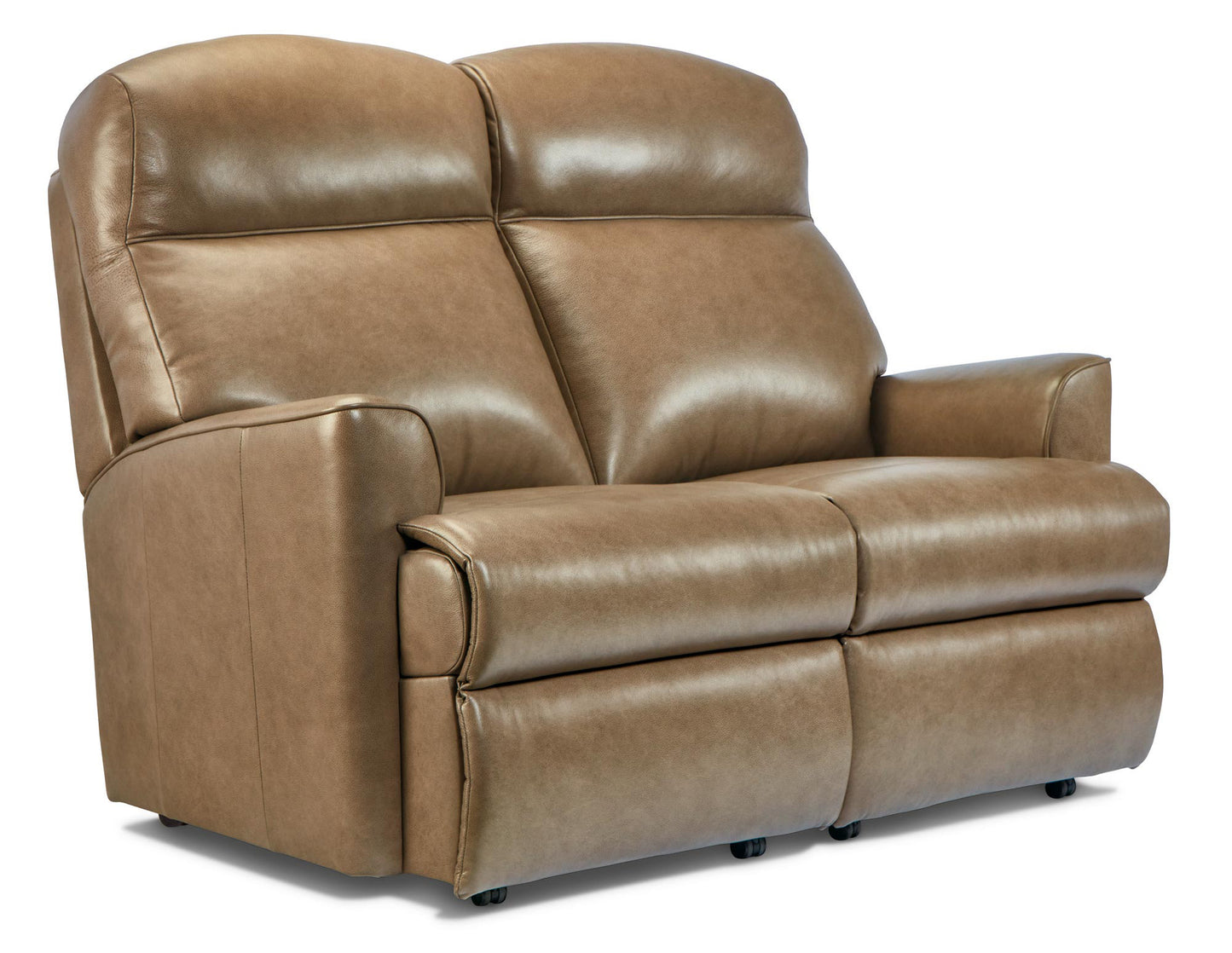 Sherborne Harrow Two Seater Manual Reclining Leather Sofa