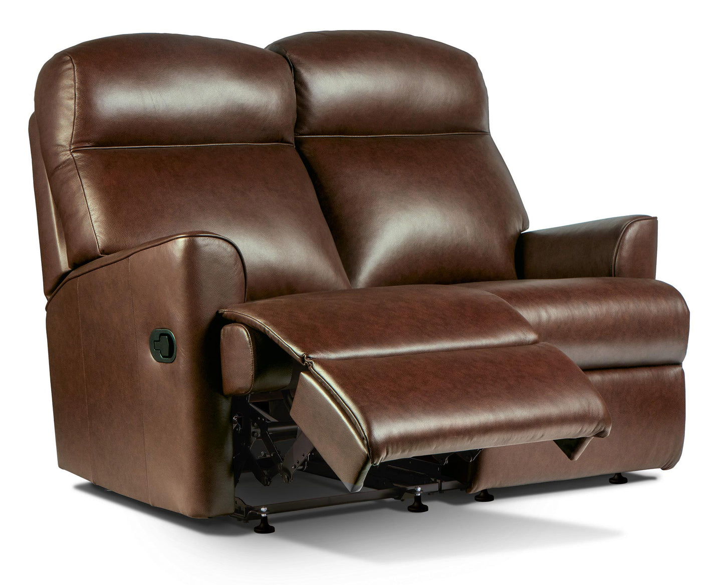 Sherborne Harrow Two Seater Manual Reclining Leather Sofa