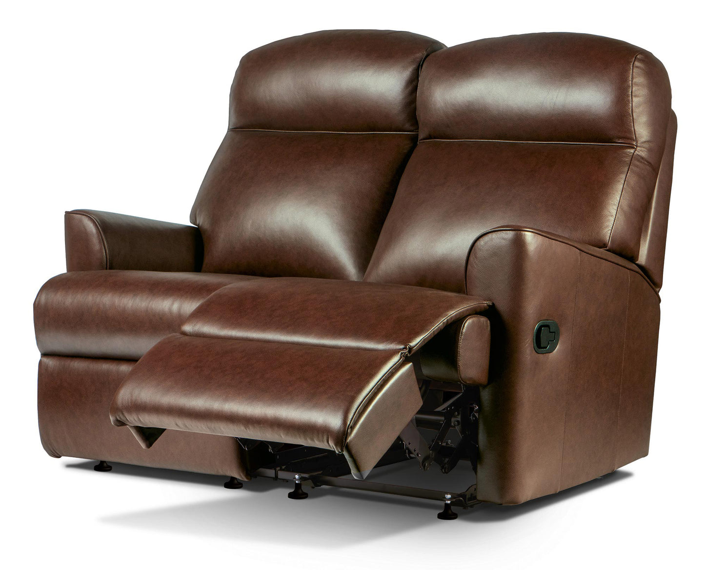 Sherborne Harrow Two Seater Manual Reclining Leather Sofa