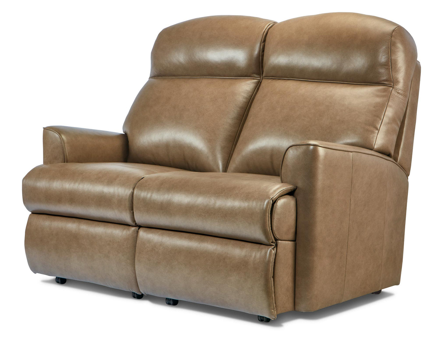 Sherborne Harrow Two Seater Manual Reclining Leather Sofa