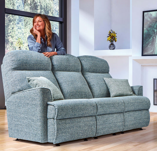 Sherborne Harrow Three Seater Fixed Fabric Sofa