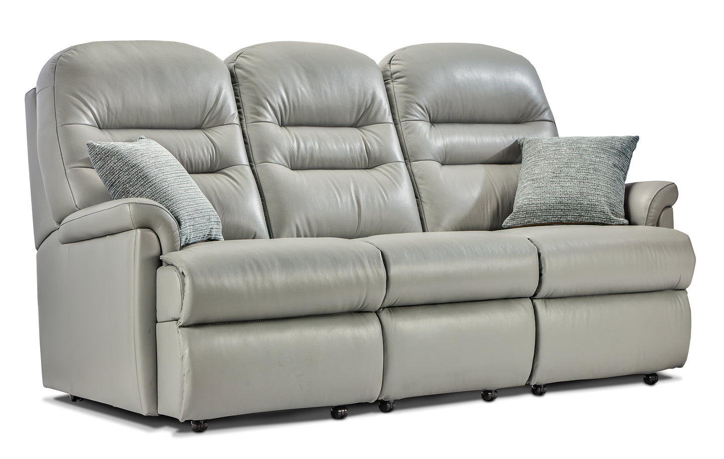 Sherborne Keswick Three Seater Fixed Leather Sofa