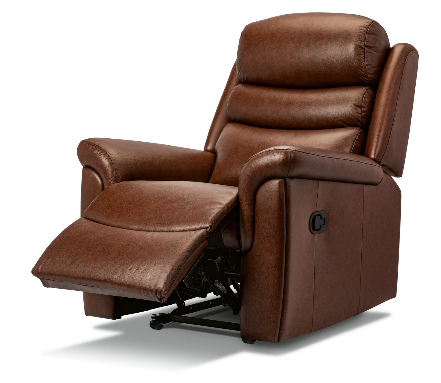Sherborne Leyburn Single Motor Leather Rise And Recliner Armchair With Lumbar & Headrest Adjustment Option VAT FREE
