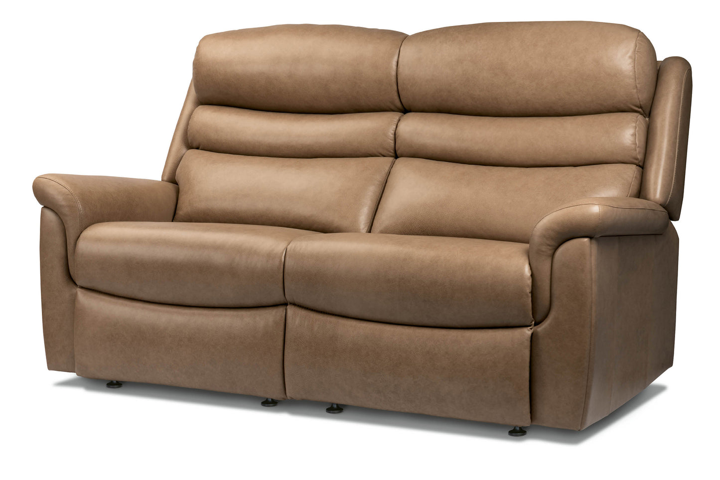 Sherborne Leyburn Two Seater Lounger Manual Reclining Leather Sofa