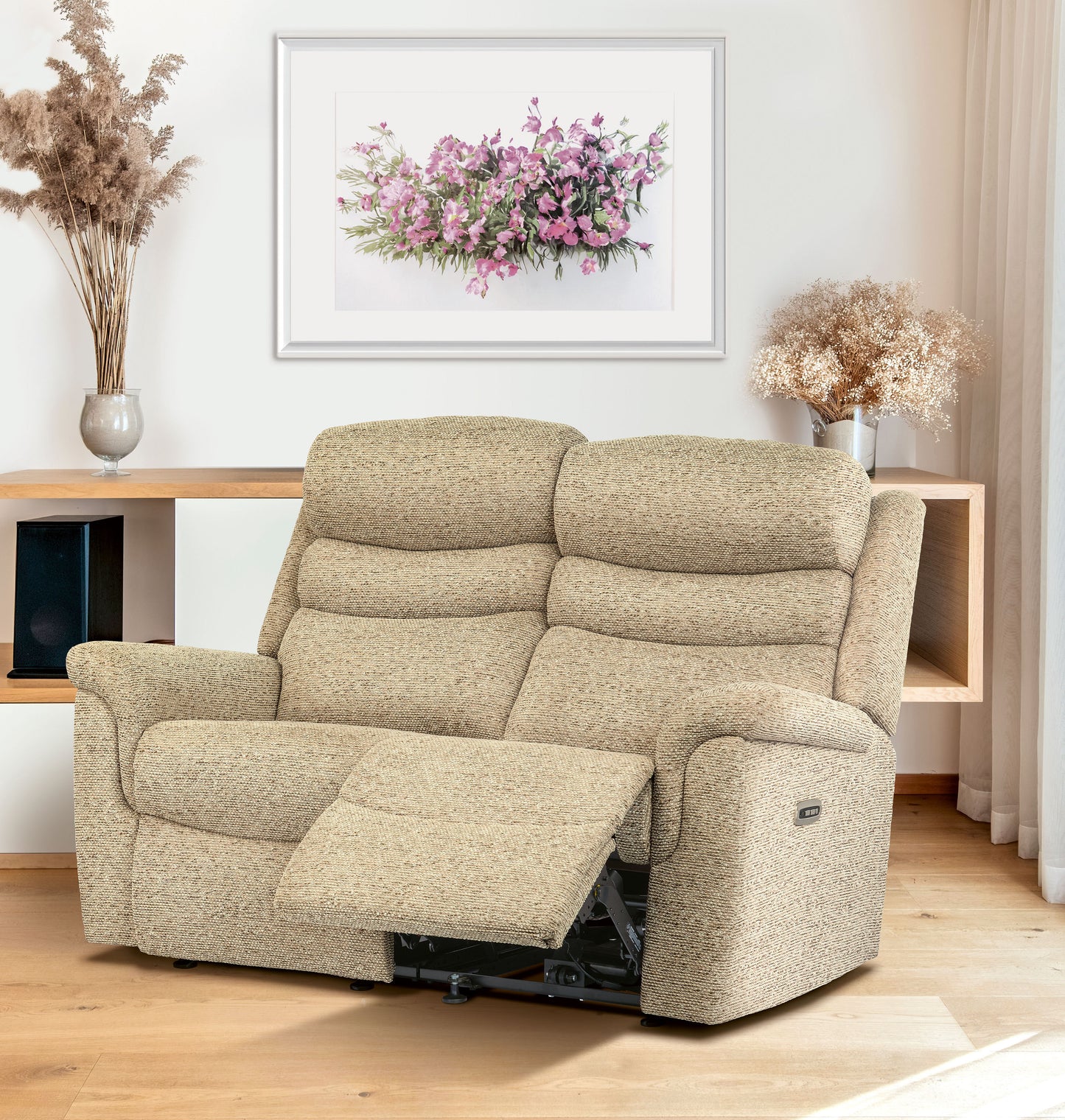 Sherborne Leyburn Two Seater Manual Reclining Fabric Sofa