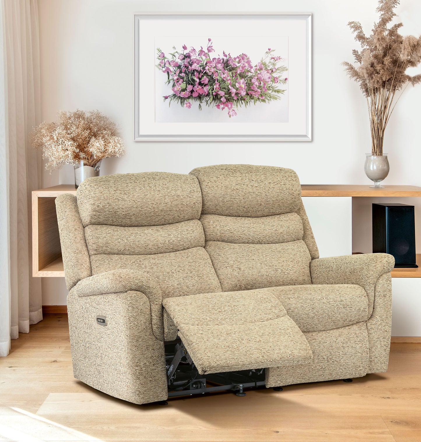 Sherborne Leyburn Two Seater Manual Reclining Fabric Sofa
