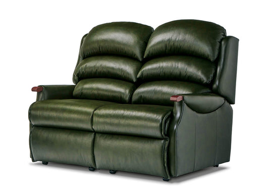 Sherborne Malham Two Seater Fixed Leather Sofa