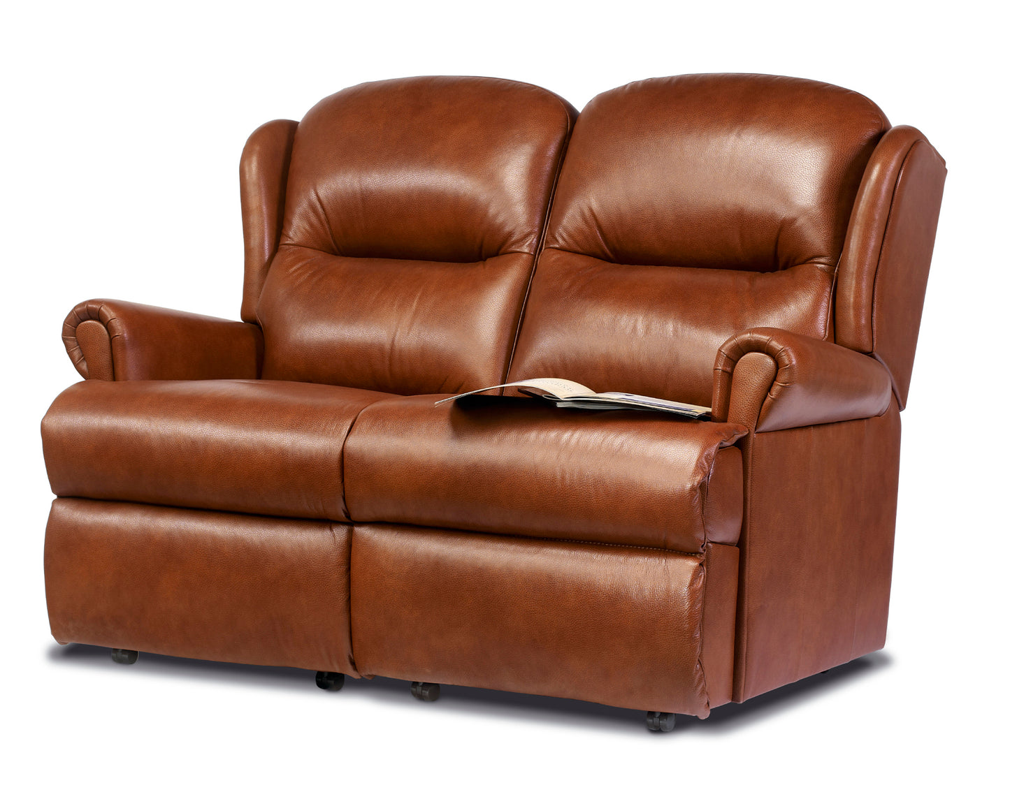 Sherborne Malvern Two Seater Fixed Leather Sofa