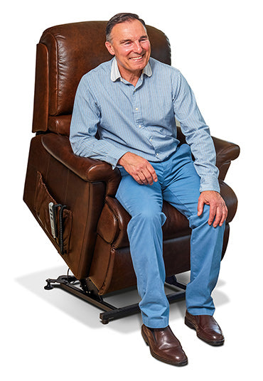 Sherborne Nevada Single Motor Leather Rise And Recliner Armchair VAT FREE