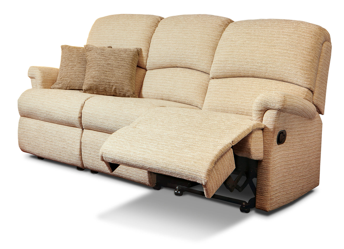 Sherborne Nevada Three Seater Manual Reclining Fabric Sofa