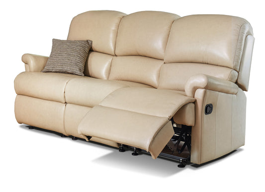 Sherborne Nevada Three Seater Electric Reclining Leather Sofa