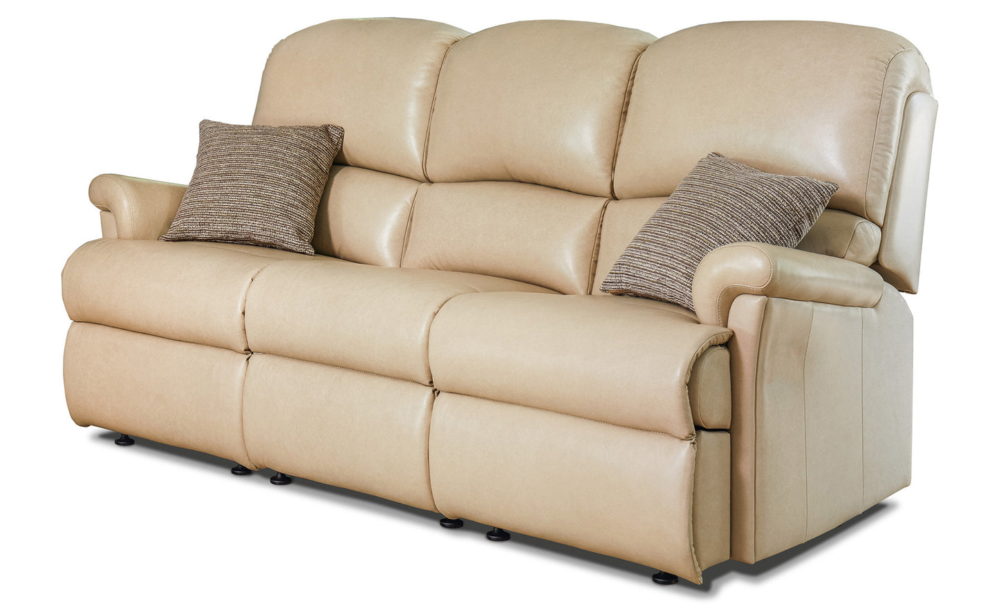 Sherborne Nevada Three Seater Electric Reclining Leather Sofa