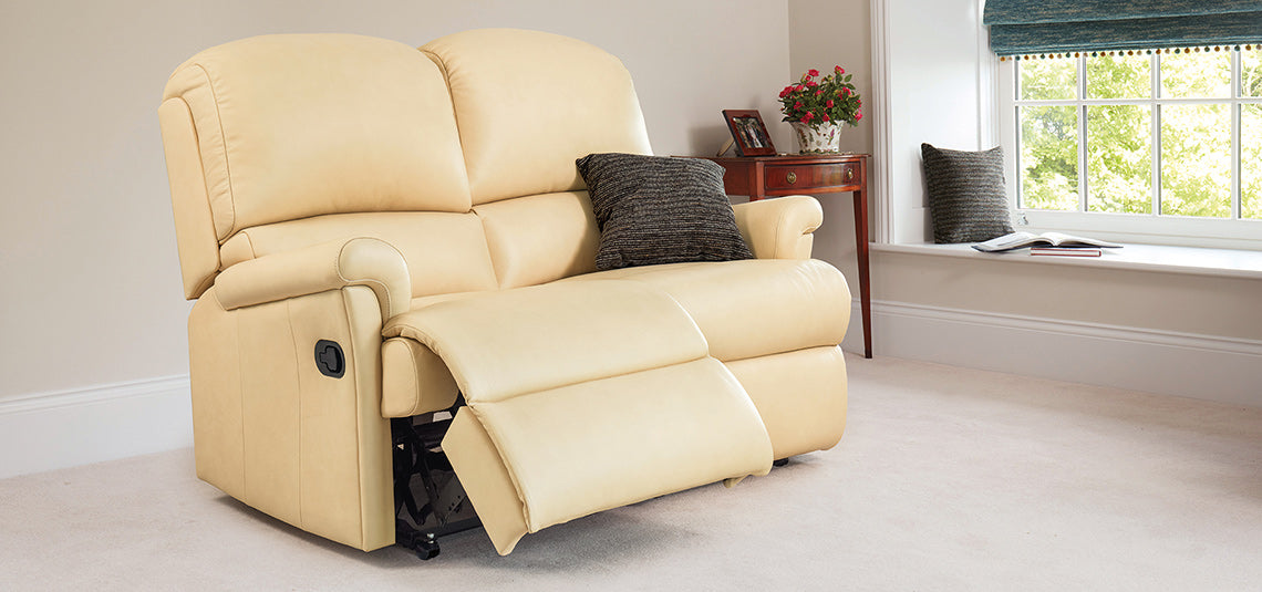 Sherborne Nevada Two Seater Electric Reclining Leather Sofa