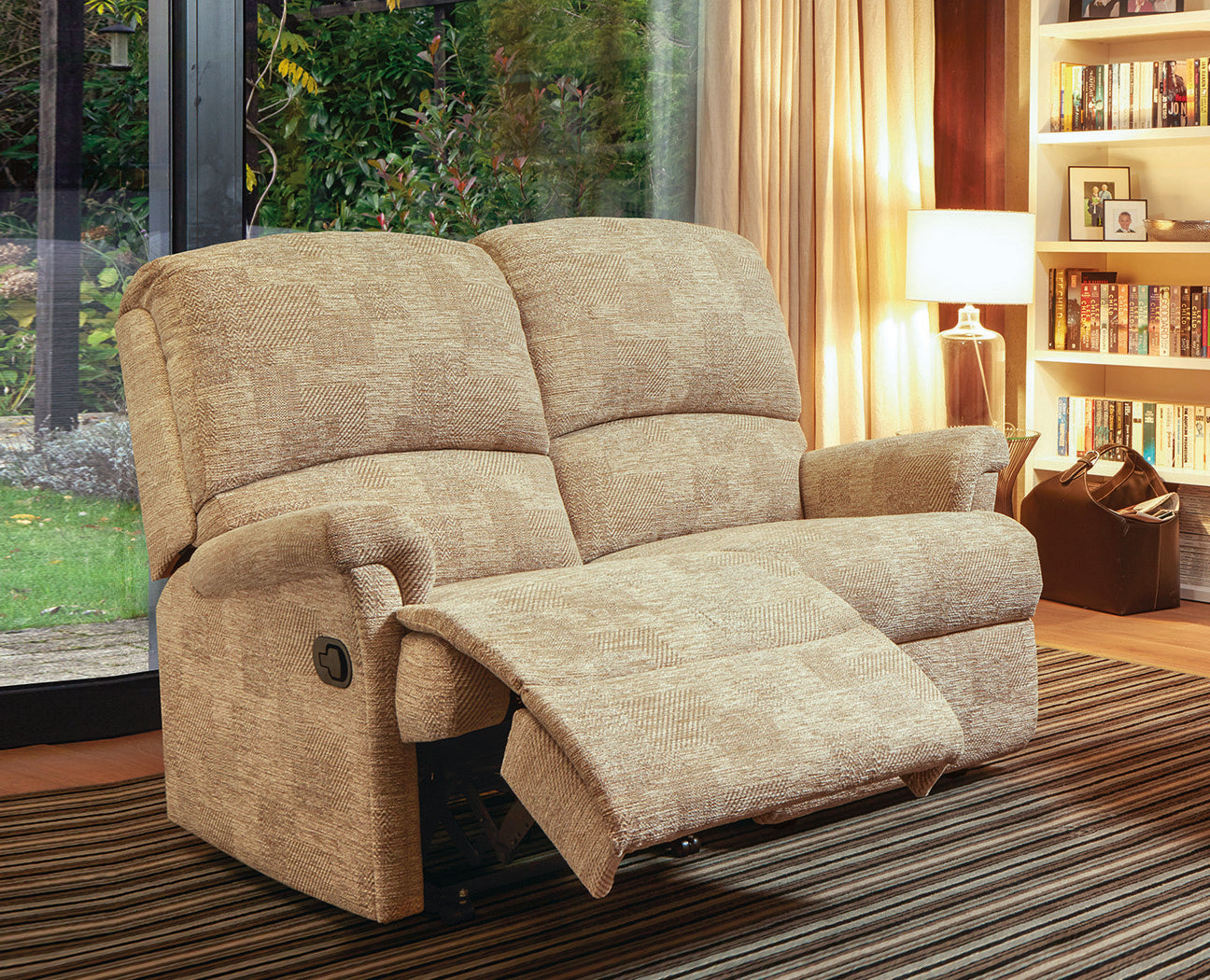 Sherborne Nevada Two Seater Electric Reclining Fabric Sofa