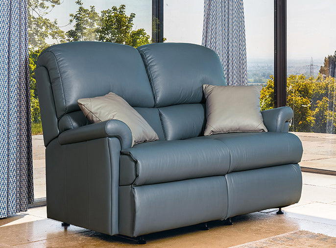 Sherborne Nevada Two Seater Electric Reclining Leather Sofa
