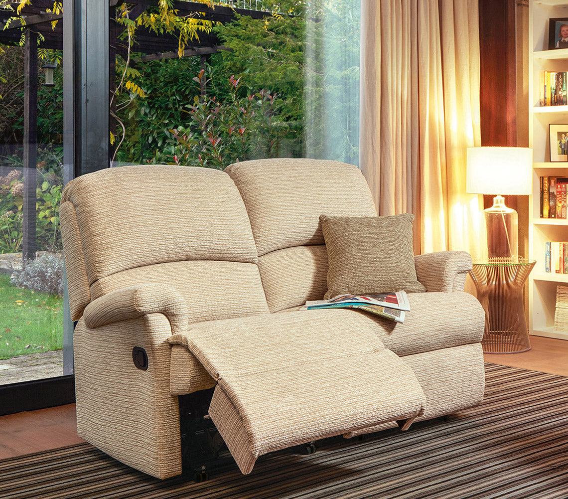 Sherborne Nevada Two Seater Manual Reclining Fabric Sofa