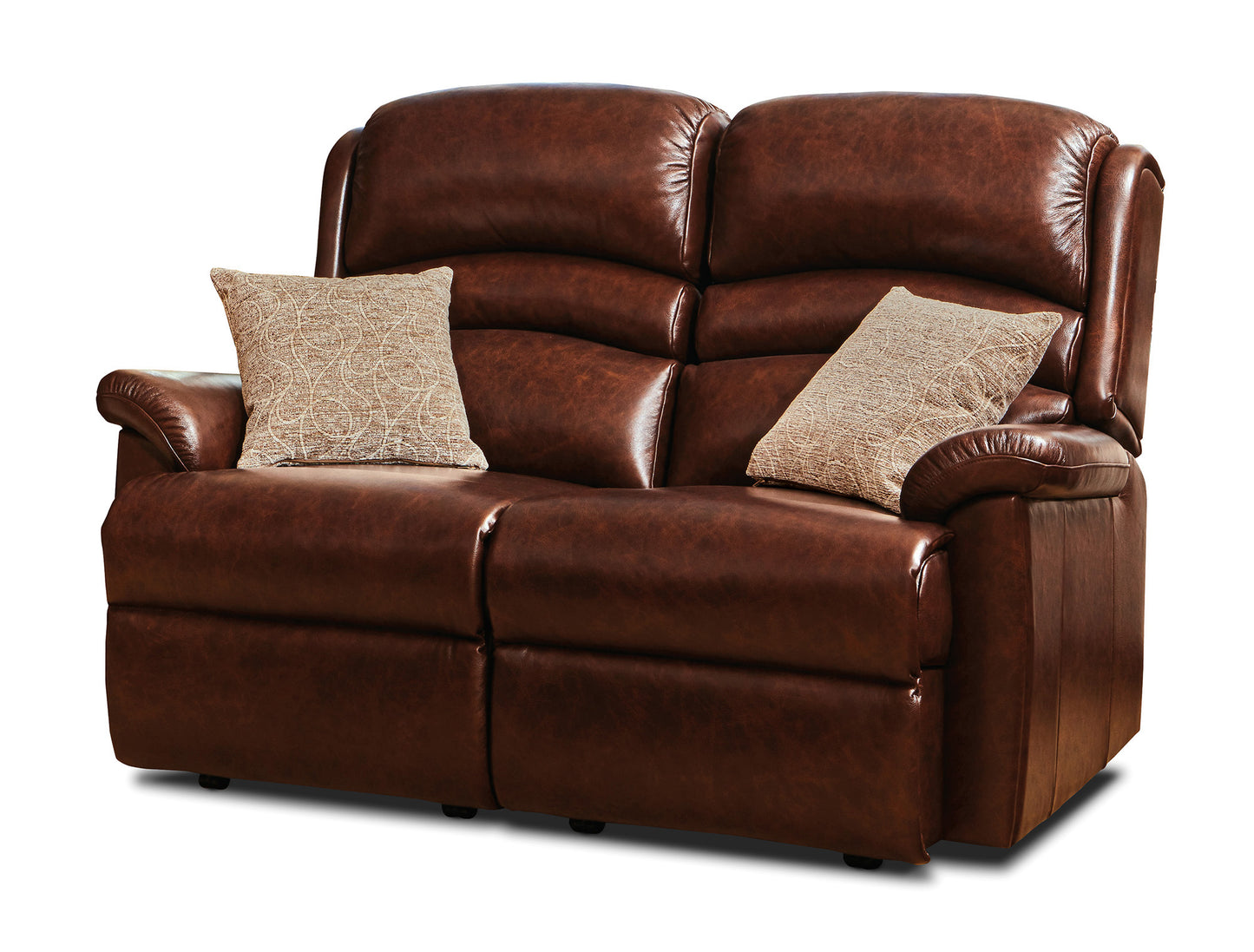 Sherborne Olivia Two Seater Manual Reclining Leather Sofa
