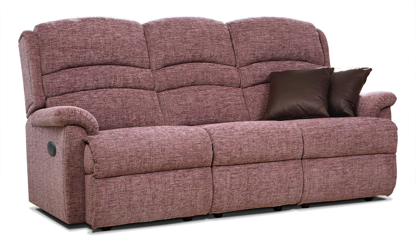 Sherborne Olivia Three Seater Electric Powered Reclining Fabric Sofa