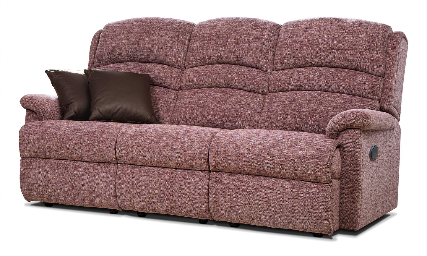 Sherborne Olivia Three Seater Electric Powered Reclining Fabric Sofa