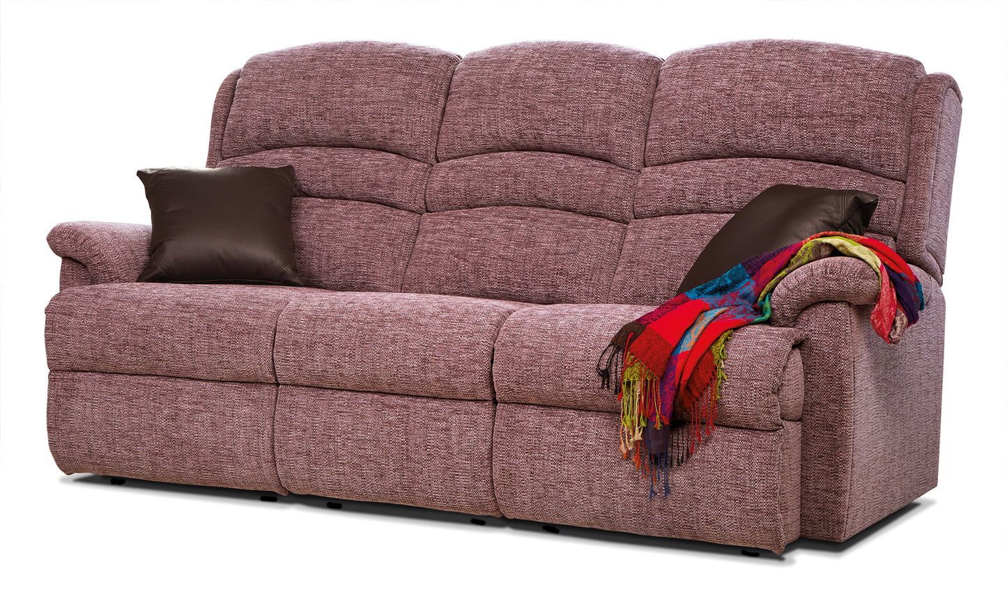 Sherborne Olivia Three Seater Electric Powered Reclining Fabric Sofa