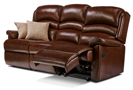 Sherborne Olivia Three Seater Electric Reclining Leather Sofa