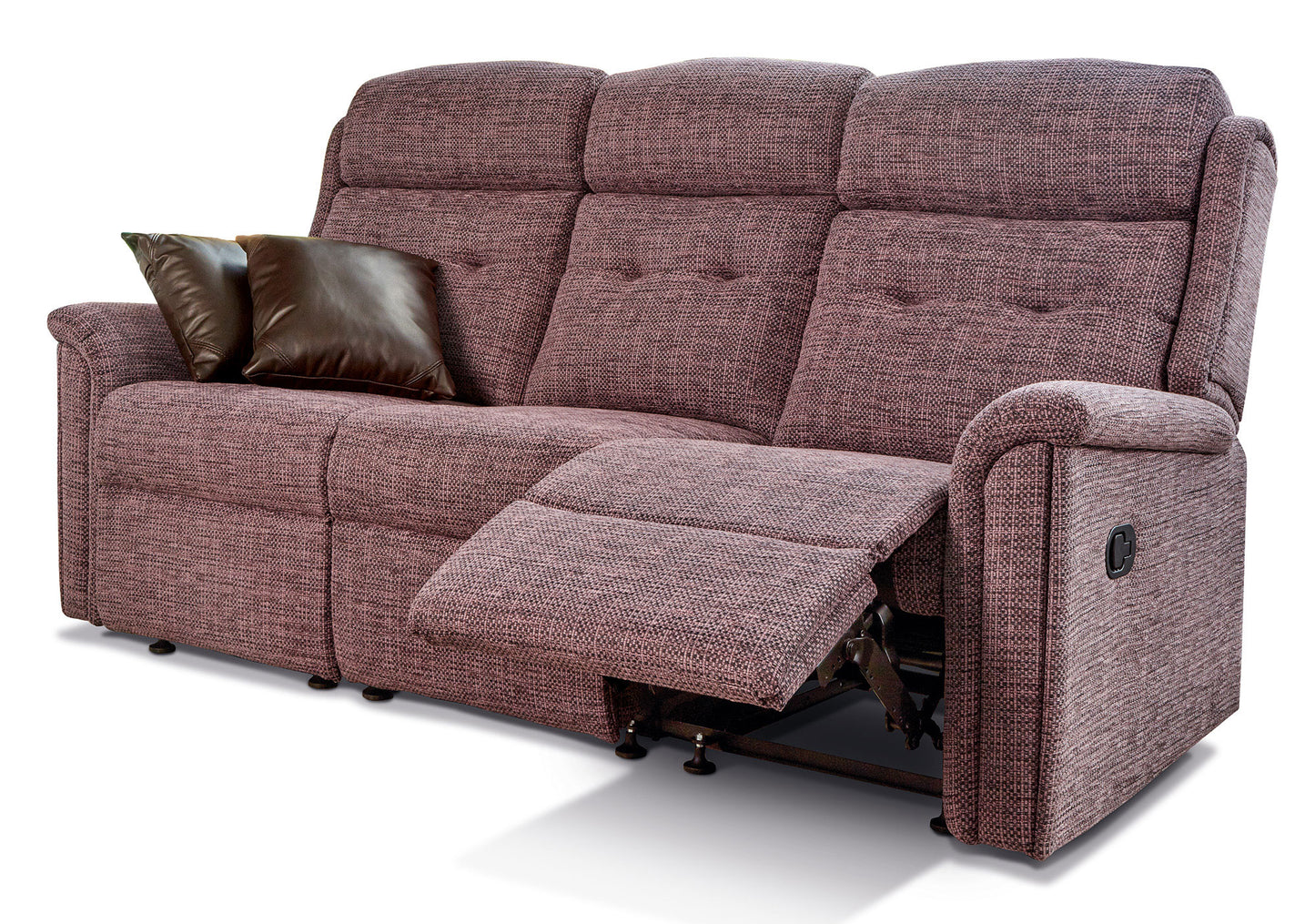 Sherborne Roma Three Seater Manual Reclining Fabric Sofa