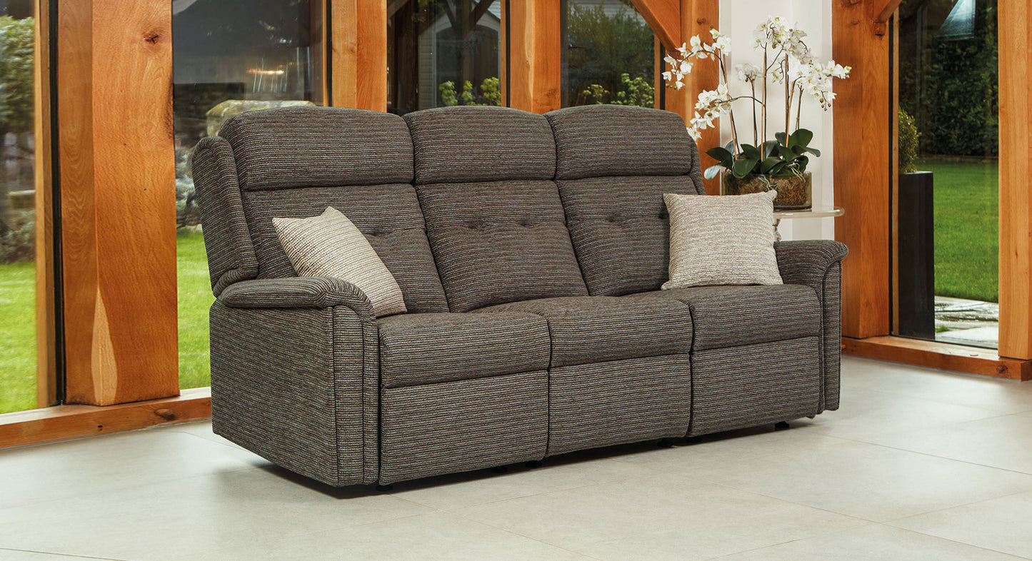 Sherborne Roma Three Seater Fixed Fabric Sofa