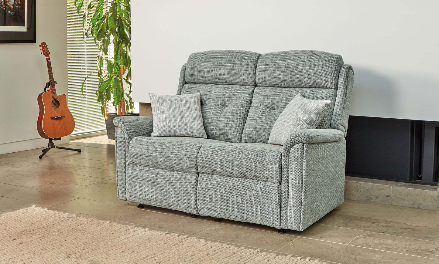 Sherborne Roma Two Seater Fixed Fabric Sofa