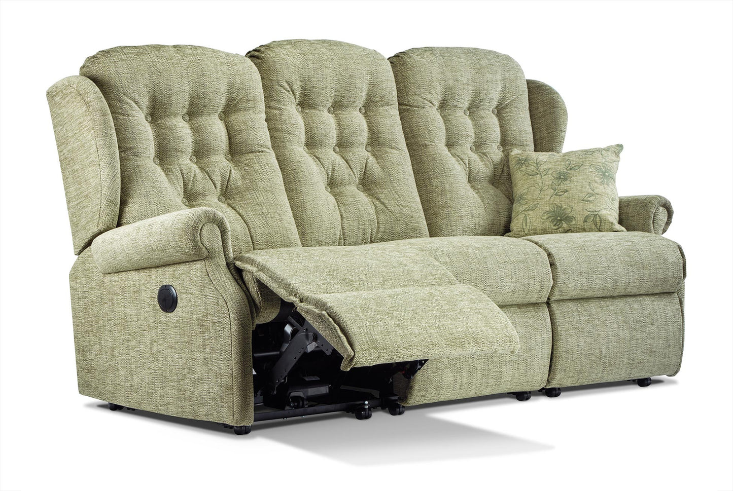 Sherborne Lynton Three Seater Electric Reclining Fabric Sofa