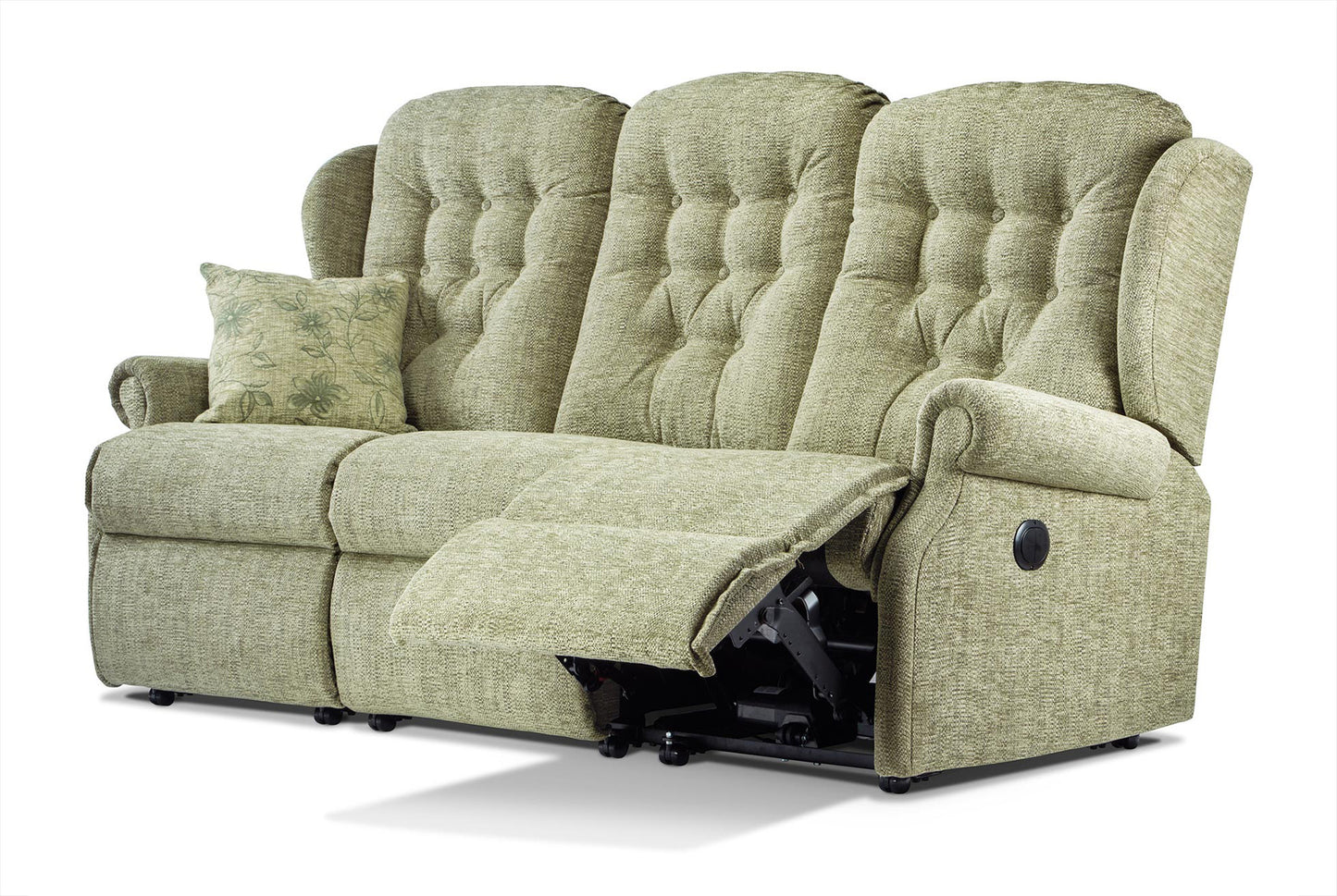 Sherborne Lynton Three Seater Electric Reclining Fabric Sofa