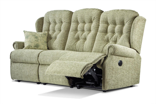 Sherborne Lynton Three Seater Electric Reclining Fabric Sofa