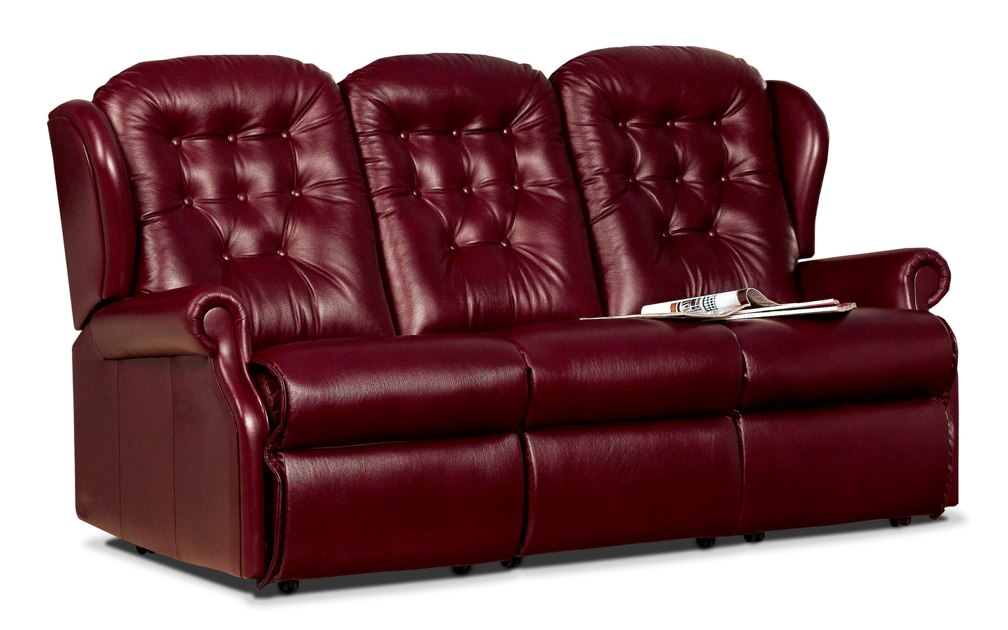 Sherborne Lynton Three Seater Electric Reclining Leather Sofa