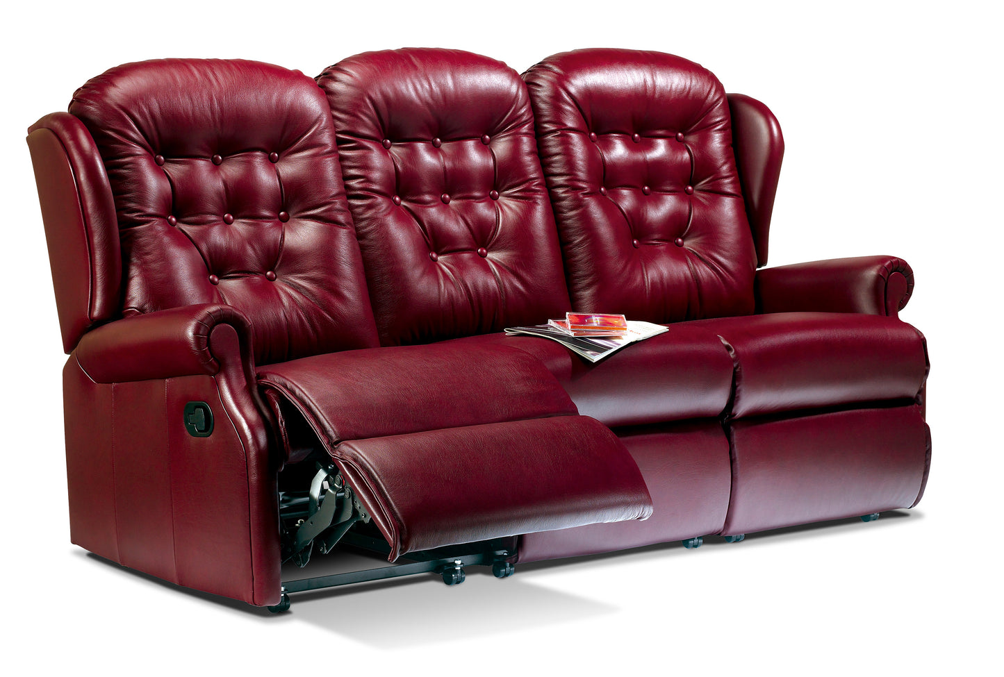 Sherborne Lynton Three Seater Electric Reclining Leather Sofa