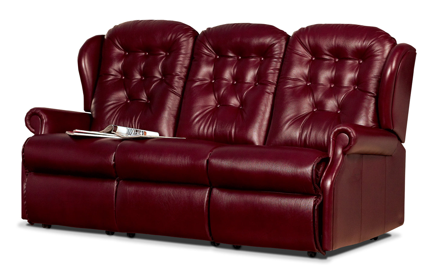 Sherborne Lynton Three Seater Electric Reclining Leather Sofa