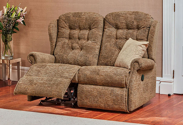 Sherborne Lynton Two Seater Electric Reclining Fabric Sofa
