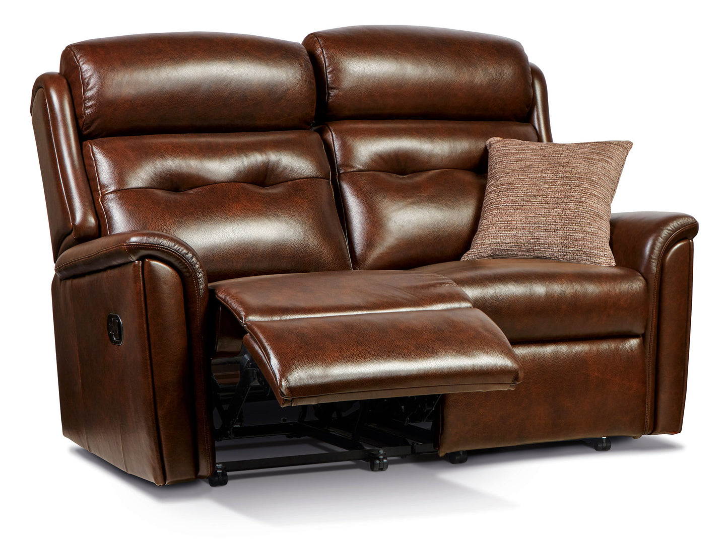 Sherborne Roma Two Seater Manual Reclining Leather Sofa