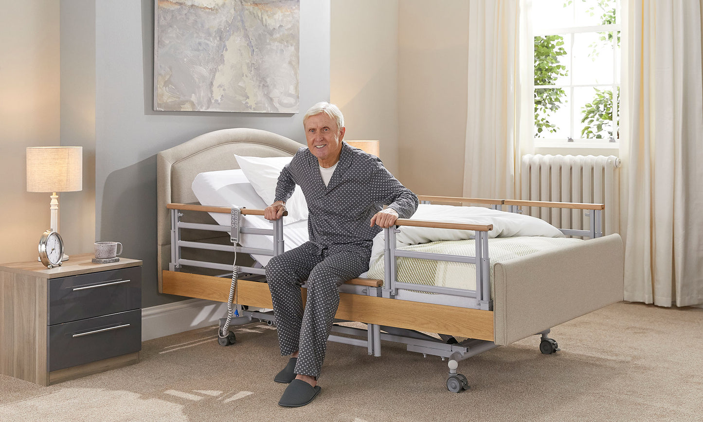 Signature Comfort Plus With Side Rails Profiling High Low Home Care Adjustable Bed With A Choice Of Mattresses VAT FREE