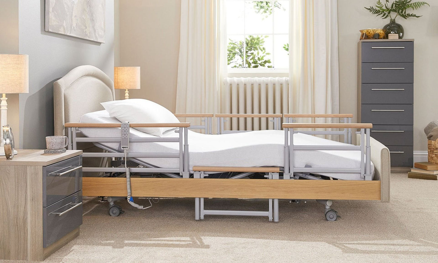 Signature Comfort Plus With Side Rails Profiling High Low Home Care Adjustable Bed With A Choice Of Mattresses VAT FREE