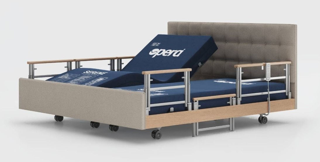Signature Comfort Plus Dual With Side Rails Profiling High Low Home Care Adjustable Bed With A Choice Of Mattresses VAT FREE
