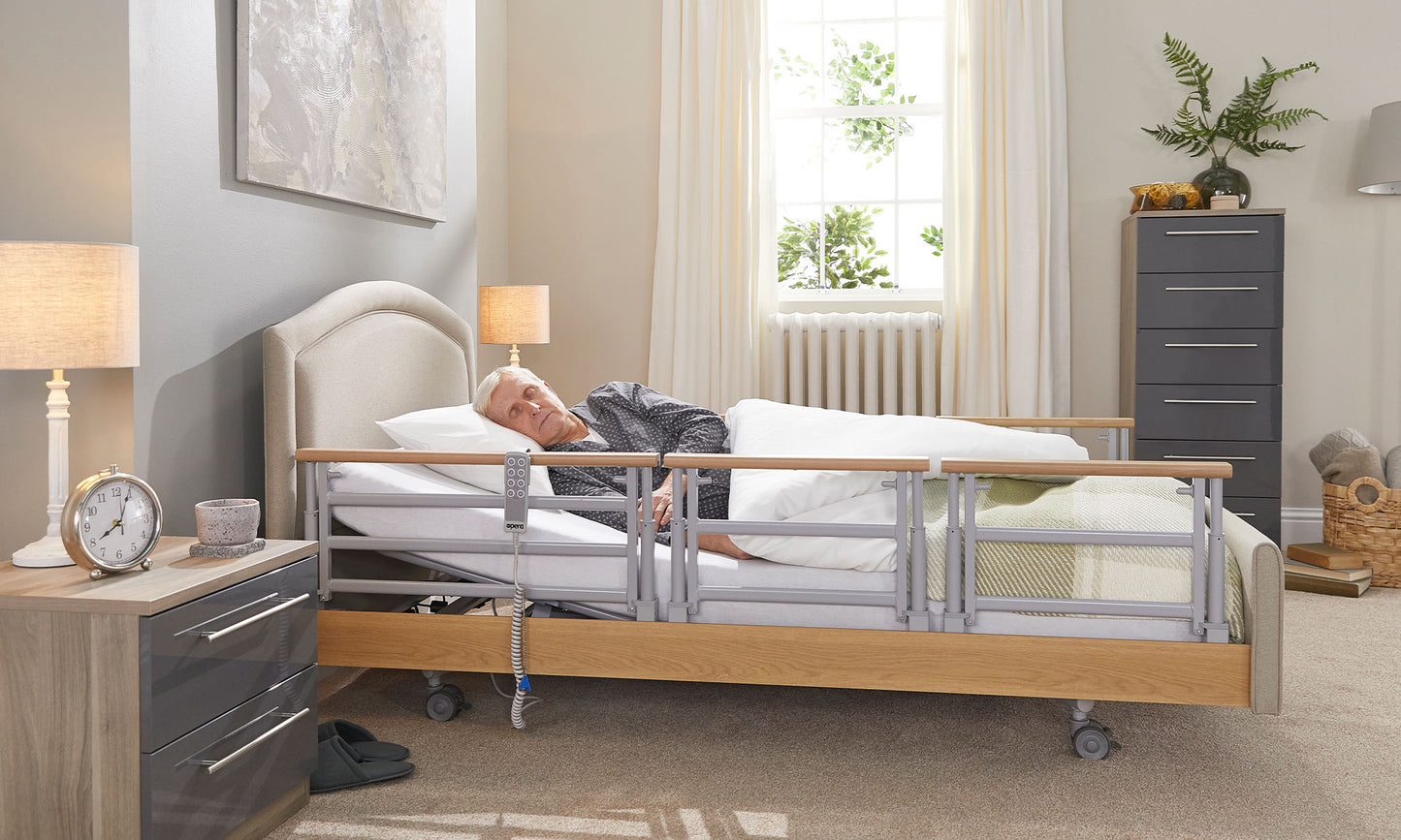 Signature Comfort Plus With Side Rails Profiling High Low Home Care Adjustable Bed With A Choice Of Mattresses VAT FREE