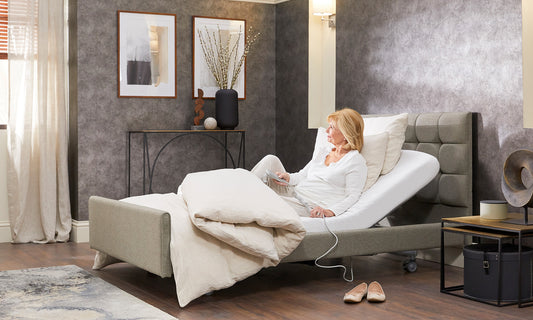 Signature Comfort Profiling High Low Home Care Adjustable Bed With A Natural 2500 Pocket Sprung Medium Feel Mattress VAT FREE