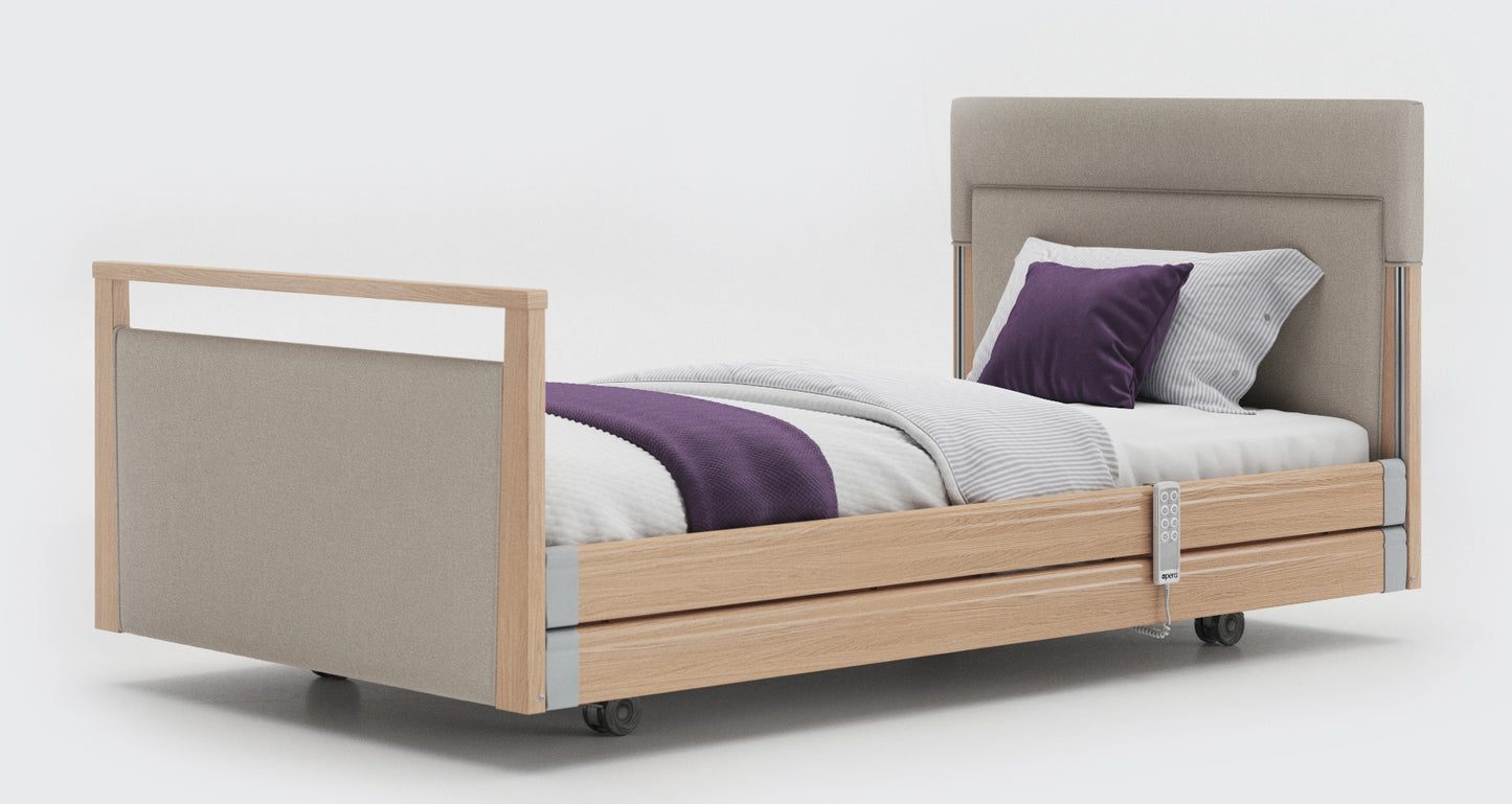 Signature Upholstered Profiling High Low Home Care Adjustable Bed With A Choice Of Mattresses VAT FREE