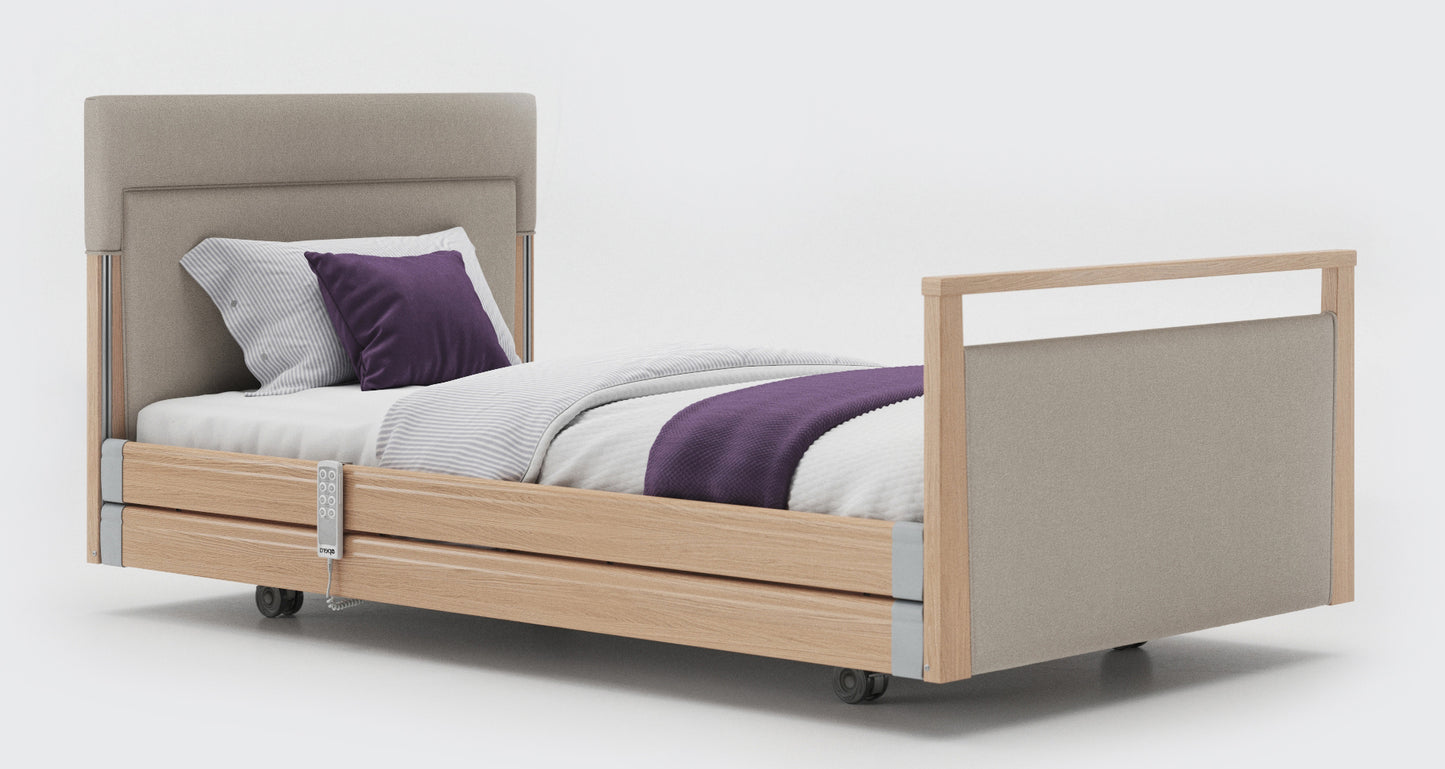 Signature Upholstered Profiling High Low Home Care Adjustable Bed With A Choice Of Mattresses VAT FREE