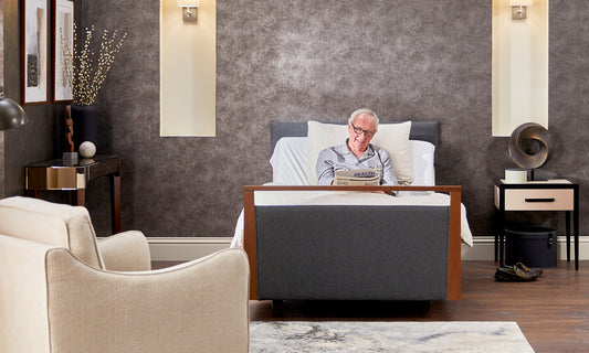 Signature Upholstered Profiling High Low Home Care Adjustable Bed With A Choice Of Mattresses VAT FREE