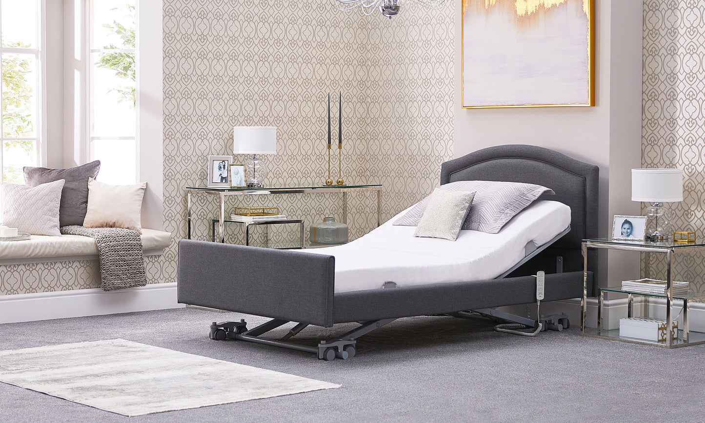 Solo Comfort Profiling High Low Floor Bed Home Care Adjustable Bed With A Choice Of Mattresses VAT FREE