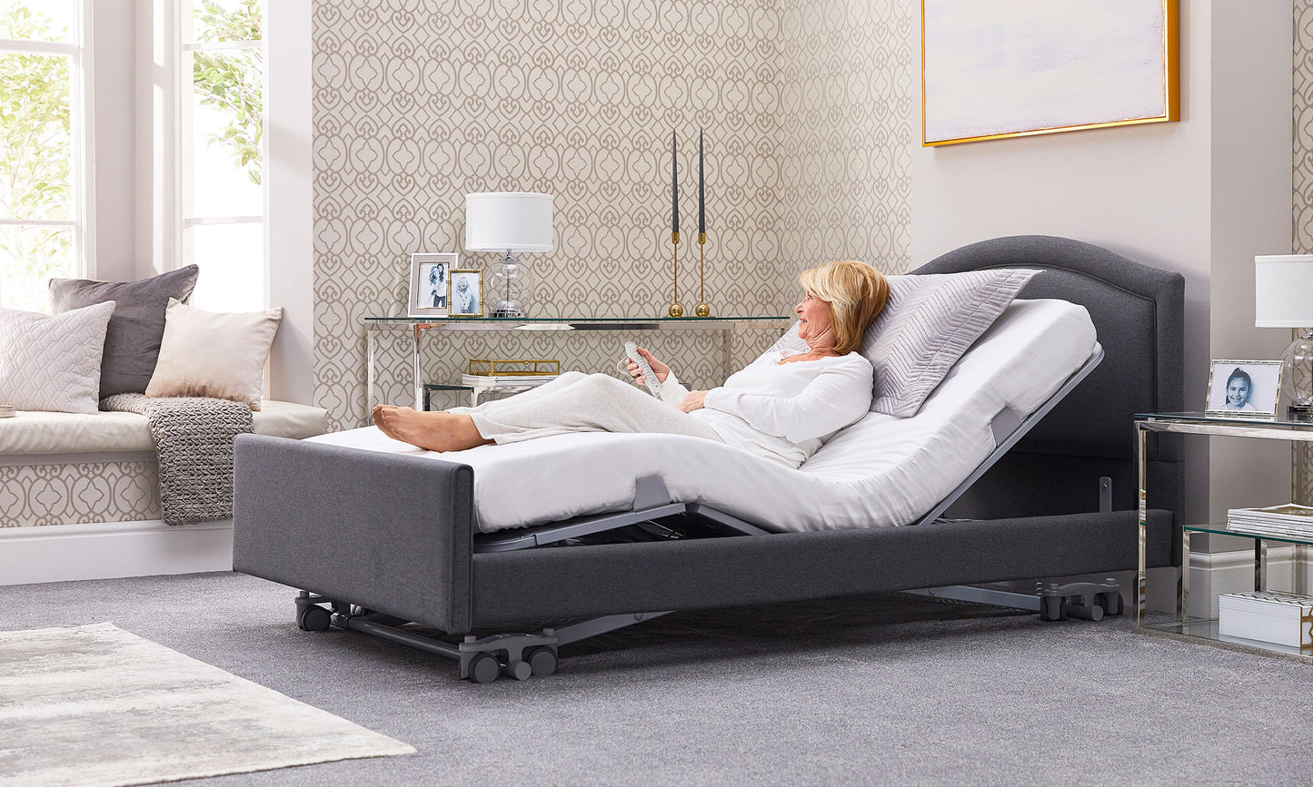 Solo Comfort Profiling High Low Floor Bed Home Care Adjustable Bed With A Choice Of Mattresses VAT FREE