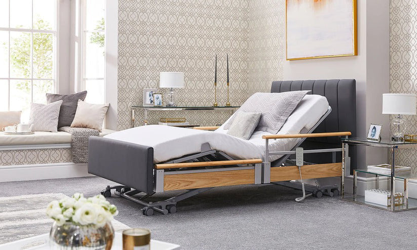 Solo Comfort Plus Profiling High Low Floor Bed Home Care Adjustable Bed With A Choice Of Mattresses VAT FREE